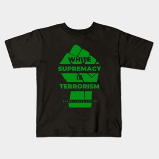 Black Lives Matter (Green) Kids T-Shirt